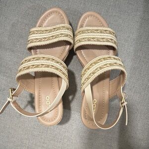 Aldo Women's Sandals in Beige and Cream